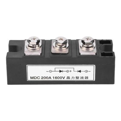 Oumefar 1600V Rectifier Bridge Module, 200A Amp High Power Inverter Rectifier Bridge Diode Module, 3 Terminals Current Conversion Module