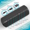 OontZ Angle 3 Pro Soundbar - Wired and Wireless Bluetooth 5.0 Stereo Soundbar for TV, Optical/Aux/Bluetooth Connection, Exceptional Sound & Bass,100ft Wireless Range (Black) view 2