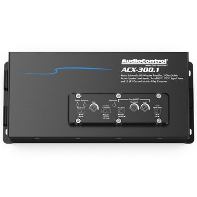 AudioControl ACX-300.1 All-Weather Marine & Powersports IPX6 Waterproof 300W Monoblock Amplifier for Boat, ATV, UTV, Side by Side, 4x4 Off Road Vehicle or Car Audio System, AccuBASS, Install Friendly