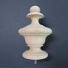 Large Wood Urn Style Finial. Oak Maple Cherry Mahogany 6 1/4 H x 3 1/4 W x 2 1/4 Base. #29 (Red Oak) view 1