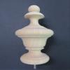 Large Wood Urn Style Finial. Oak Maple Cherry Mahogany 6 1/4 H x 3 1/4 W x 2 1/4 Base. #29 (Cherry) view 1