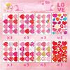 Heart Stickers,Valentines Stickers,Heart Stickers for Kids,Valentines Stickers,Valentine's Day Stickers for Kids,Face,Envelope and Gifts(288pcs) view 2