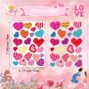 Heart Stickers,Valentines Stickers,Heart Stickers for Kids,Valentines Stickers,Valentine's Day Stickers for Kids,Face,Envelope and Gifts(288pcs) view 3