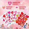 Heart Stickers,Valentines Stickers,Heart Stickers for Kids,Valentines Stickers,Valentine's Day Stickers for Kids,Face,Envelope and Gifts(288pcs) view 4