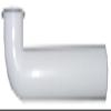 03-4259 1.5 x 15 in. White Flanged Ell view 1