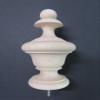 Large Wood Urn Style Finial. Oak Maple Cherry Mahogany 6 1/4 H x 3 1/4 W x 2 1/4 Base. #29 (Hard Maple) view 1
