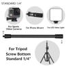 Gooseneck 6 inch 1/4' Threaded Male Female Gooseneck Arm for Webcam/Microphone/Tripod and Phone Camera Light (2pcs) Flexible Metal Arm view 3