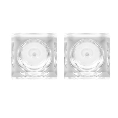 SOLUSTRE 2pcs Led Colorful Decorative Lamp Bases for Creative Light Display Holders Rechargeable Crystal Glass Design for Home Decor and Special Events