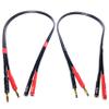 CNCESS CESS-029-1f Male Banana Plug to Female Banana Jack Speaker Extension Cable, Silicone Cable, 2 Pack (1 Foot) view 1