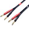 CNCESS CESS-029-1f Male Banana Plug to Female Banana Jack Speaker Extension Cable, Silicone Cable, 2 Pack (1 Foot) view 2