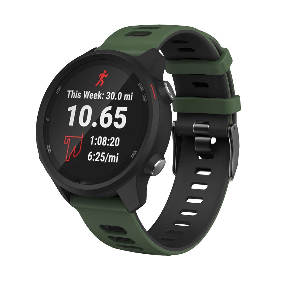 Senter for Forerunner 245 Band,20mm Soft Silicone Sport Replacement Strap Band Compatible with Garmin Forerunner 245 Smart Watch