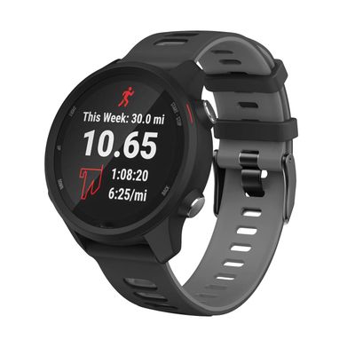 Senter for Forerunner 245 Band,20mm Soft Silicone Sport Replacement Strap Band Compatible with Garmin Forerunner 245 Smart Watch