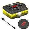 Guardian Angel Micro Series Safety Lights, Beacon Device (Yellow Front & Yellow Rear) |Rechargeable & Hands-Free Wearable LED Light for Dog Walking, Cycling, Hiking, Camping & Fishing view 1