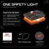 Guardian Angel Micro Series Safety Lights, Beacon Device (Orange Front & Orange Rear) | Rechargeable, Magnetic, Hands-Free Wearable LED Light for Dog Walking, Cycling, Hiking & Camping view 4