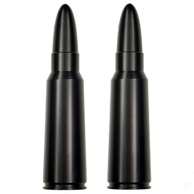 50 Caliber Bullet Aluminum Antenna for Harley Davidson Touring Electra Glide Classic FLHTC (1989-2013) - 2 Pack