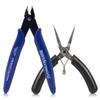 Microworld 3D Metal Model Tools, 2Pcs/Set Mini Flat Nose Plier Nipper Tool with Comfort Grip Handle, Professional for DIY 3D Metal Puzzle Model Kit Jigsaw Assembling view 1