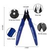 Microworld 3D Metal Model Tools, 2Pcs/Set Mini Flat Nose Plier Nipper Tool with Comfort Grip Handle, Professional for DIY 3D Metal Puzzle Model Kit Jigsaw Assembling view 2