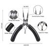 Microworld 3D Metal Model Tools, 2Pcs/Set Mini Flat Nose Plier Nipper Tool with Comfort Grip Handle, Professional for DIY 3D Metal Puzzle Model Kit Jigsaw Assembling view 3