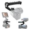 WEWOGA R005 Camera Top Handle Grip Hot Shoe Top Cheese Mount Universal Video Stabilizing Rig with 4 Cold Shoe 1/4" 3/8" competible with Cameras for LED Light, Microphone, Monitor for Low Angle Shoot view 1
