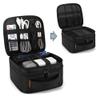 CURMIO Double Layers Projector Case, Mini Projector Carrying Bag Compatible for DR.J Professional and QKK Mini Projector, Black view 2