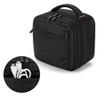 CURMIO Double Layers Projector Case, Mini Projector Carrying Bag Compatible for DR.J Professional and QKK Mini Projector, Black view 3