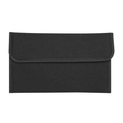 DAUERHAFT 12-Slot Black Nylon Camera Filter Bag for Lens Storage Organizer Up to 82mm Protective Filter Pouch