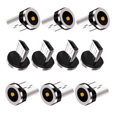 Raosky Magnetic Charging Series (Micro Tips) 10pcs,Just Micro USB Tips Without USB Cable Cords,Compatible for MicroAndriod SmartSeries.