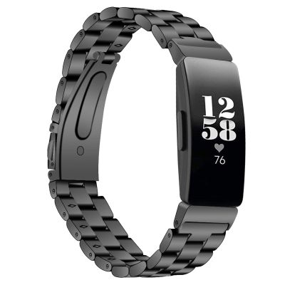 MVRYCE Ace 2 Fitness Strap, Stainless Steel Metal Watch Strap Breathable Replacement Accessories Band Adjustable Business Bracelet Compatible for Fitbit Inspire/Inspire HR/Ace 2 (A02)