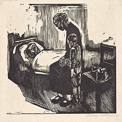 Kthe Kollwitz : Hospital Visit : 1929 : Archival Quality Art Print