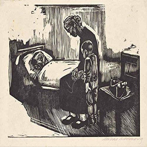 Kthe Kollwitz : Hospital Visit : 1929 : Archival Quality Art Print