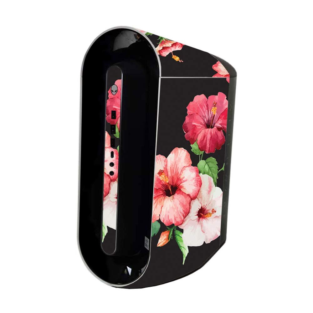 MightySkins Skin Compatible with Alienware Aurora R11 Gaming Desktop - Hibiscus | Protective, Durable, and Unique Vinyl Decal wrap Cover | Easy to Apply, Remove, and Change Styles | Made in The USA