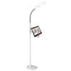 OttLite LED Floor Lamp with USB Port & Tablet Stand Modern White Design, ClearSun LED Standing Light, USB Charger, Touch Activated Controls, for Crafting, Reading, Work view 1
