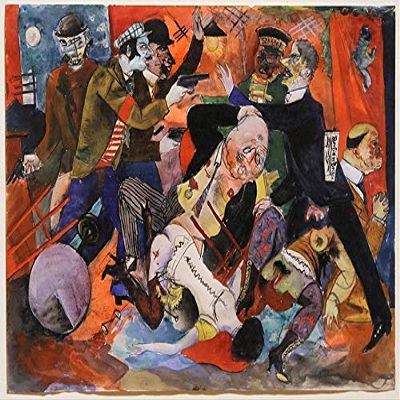 Rudolph Schlichter : Attack at the Brothel : 1919 : Archival Quality Art Print