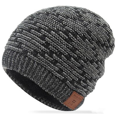 FashionLive Wireless Hat Music Beanie Headphones for Men Women Winter Warm Beanie Cap Wireless Music Headphone Sports Headset with Mic Handsfree Boys Girls Indoor Outdoor Earphone Earpieces