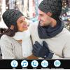 FashionLive Wireless Hat Music Beanie Headphones for Men Women Winter Warm Beanie Cap Wireless Music Headphone Sports Headset with Mic Handsfree Boys Girls Indoor Outdoor Earphone Earpieces view 2