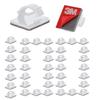 Cable Clips Self with 3M Adhesive Cord Organizer, Wire Holder Clamp Management Sticky for Desk Car Dash Cam Tables Wall, White 100pcs view 1