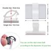 Cable Clips Self with 3M Adhesive Cord Organizer, Wire Holder Clamp Management Sticky for Desk Car Dash Cam Tables Wall, White 100pcs view 3