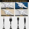 Cable Clips Self with 3M Adhesive Cord Organizer, Wire Holder Clamp Management Sticky for Desk Car Dash Cam Tables Wall, White 100pcs view 4