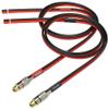 CNCESS CESS-063-3f Silicone Speaker Wire 14 AWG with Phono RCA Female Jack, 2 Channels (3 Feet)