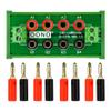 DIN Rail Mount 2 x 4 Position Banana Jack Distribution Module, DC Power Strip view 1