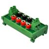 DIN Rail Mount 2 x 4 Position Banana Jack Distribution Module, DC Power Strip view 2