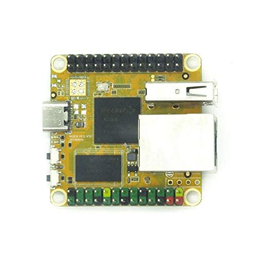 Taidacent Rock PI S Development Board RK3308 Quad-Core A35 64 with VAD Audio Detector for IOT and Intelligent Voice Projects (Single Board, 512MB with Bluetooth with WiFi 1GB)