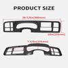 KARPAL Double Din Dash Bezel Cover Kit Compatible With 1999-2002 GMC Sierra Full-Size Trucks/SUV's Chevy Silverado Car Stereo Radio 15731974 15772850 view 3