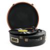 Portable Suitcase Record Player, 3-Speed Belt-Driven Turntable with Built-in Speakers,Support USB Playback/RCA Output, Aux-in, Headphone Jack, for Women view 1
