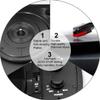 Portable Suitcase Record Player, 3-Speed Belt-Driven Turntable with Built-in Speakers,Support USB Playback/RCA Output, Aux-in, Headphone Jack, for Women view 2