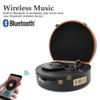 Portable Suitcase Record Player, 3-Speed Belt-Driven Turntable with Built-in Speakers,Support USB Playback/RCA Output, Aux-in, Headphone Jack, for Women view 4