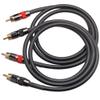 CNCESS CESS-163-3f Heavy Duty 12 Gauge Premium RCA Audio Patch Cable (3 Feet) view 4