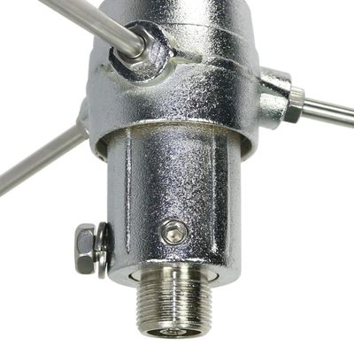Tram 1480-B 200-Watt Dual-Band 2-Section Fiberglass Base Antenna with 50-Ohm UHF SO-239 Connector, 8-Ft. 4-in. Tall (Black)