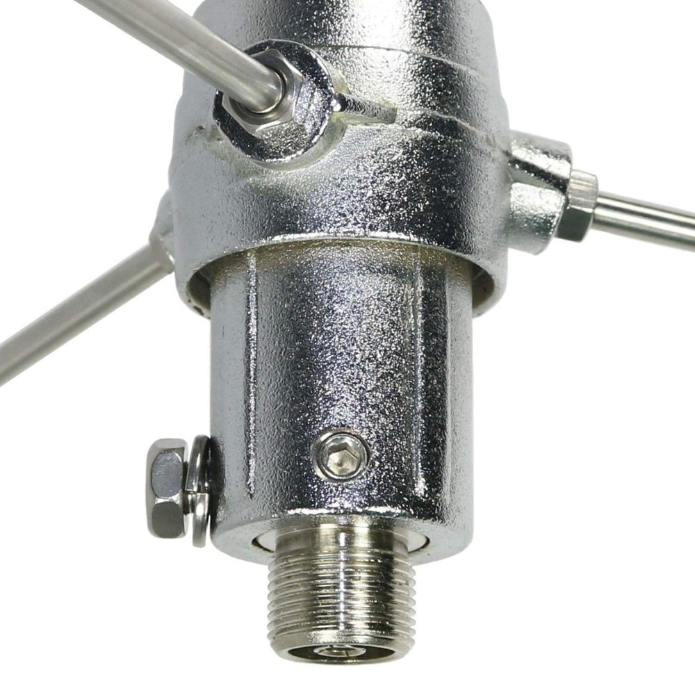 Tram 1480-B 200-Watt Dual-Band 2-Section Fiberglass Base Antenna with 50-Ohm UHF SO-239 Connector, 8-Ft. 4-in. Tall (Black)