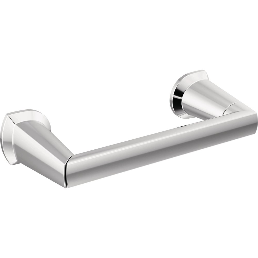 Delta Galeon (1-Pack) Toilet Paper Holder Polished Chrome Tissue Roll Holder for Bathroom Organization and Storage Pivoting Toilet Tissue Holder Wall Bathroom Accessories 772500